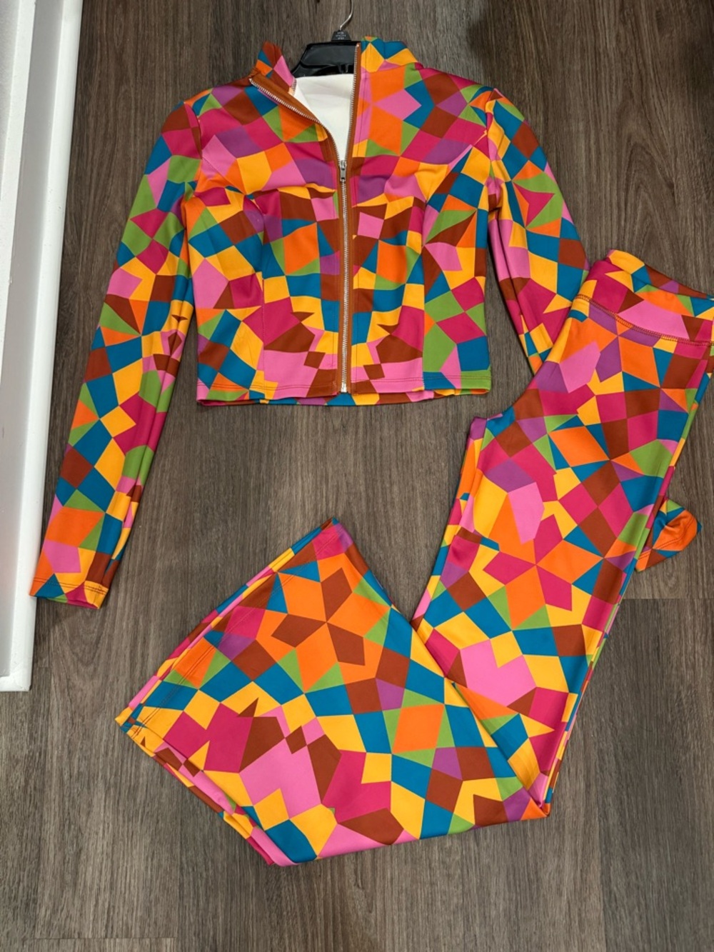 Vibrant Geometric Two-Piece Set - Multicolor